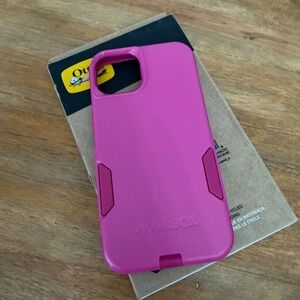 OtterBox Commuter Case iPhone 14 13 Pink Magenta Rugged Dual Layer Slim Cover